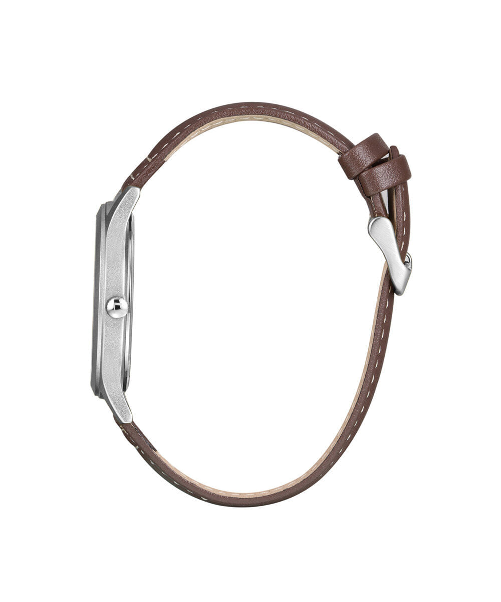 kit relógio masculino lince analógico mrch308l42 kahid2ny prateado
