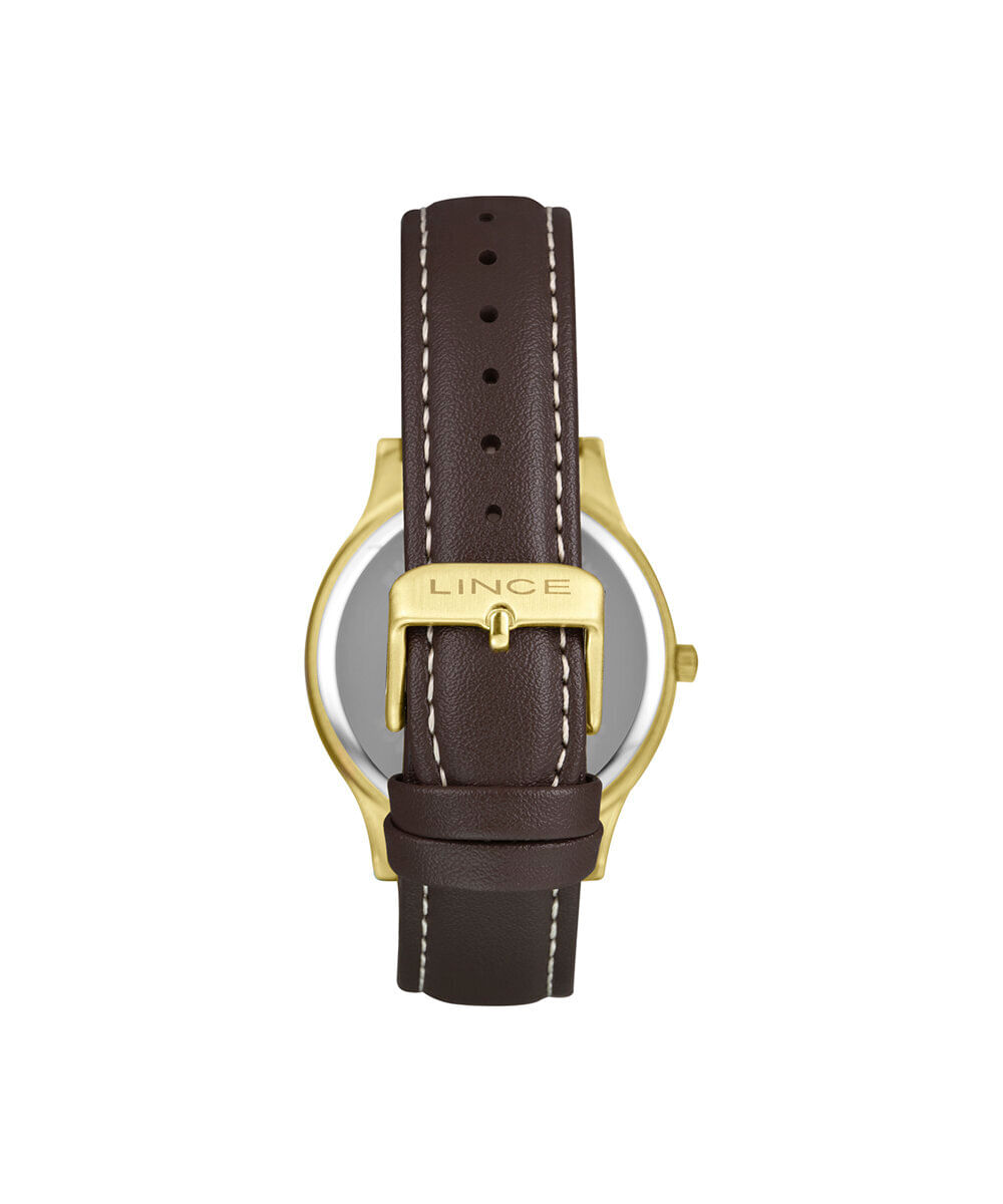 kit relógio masculino lince analógico mrch309l42 kahhp2ny dourado