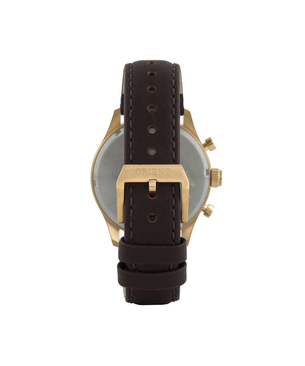 relógio masculino orient cronógrafo mgscc011 c1nx dourado