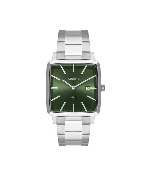 relógio masculino orient analógico calendário gbss1056 e1sx prateado