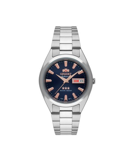 relógio masculino orient analógico calendário 469ss084nh d1sx prateado