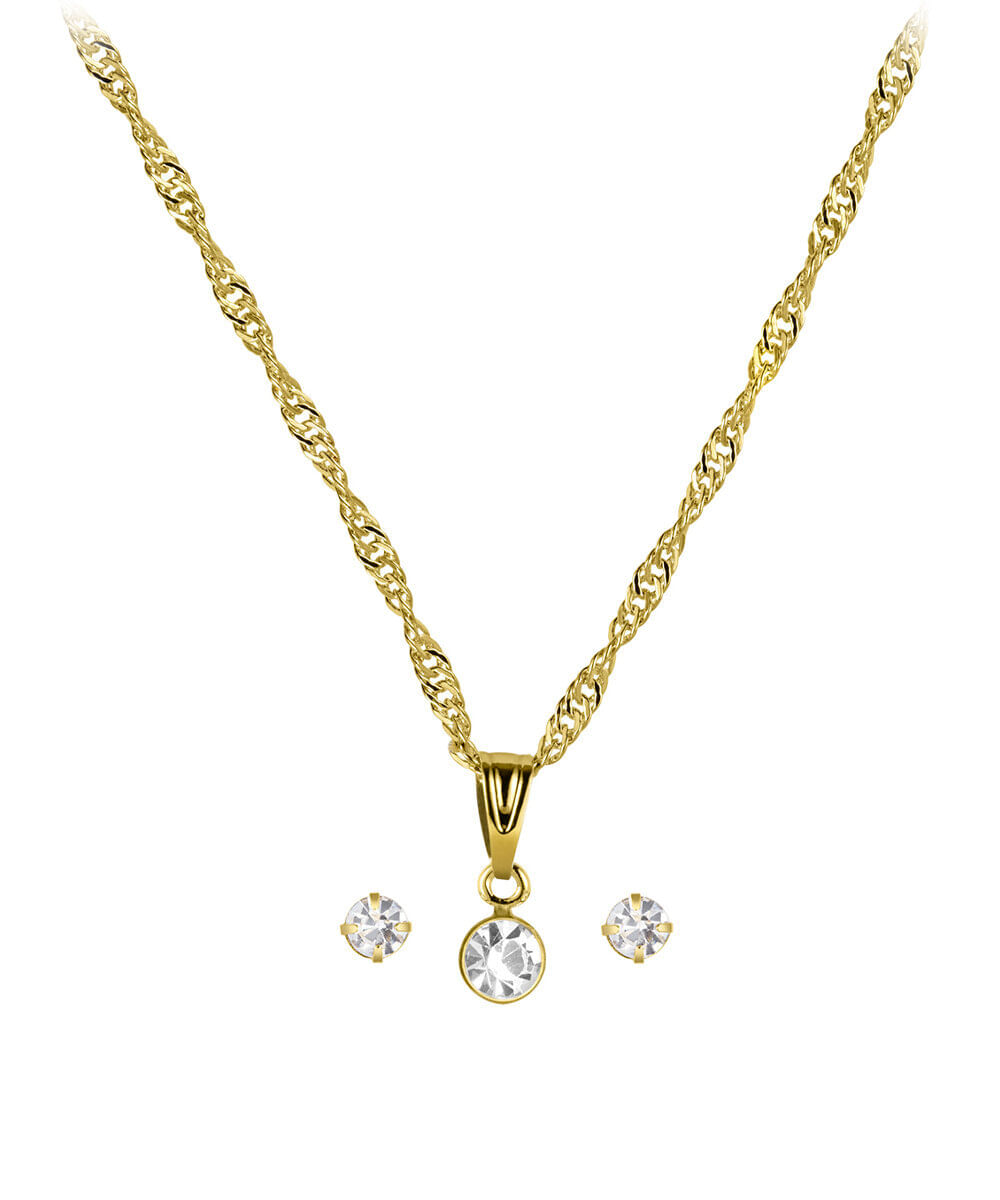 kit relógio feminino lince analógico lrgh259l30 kaheb1kx dourado