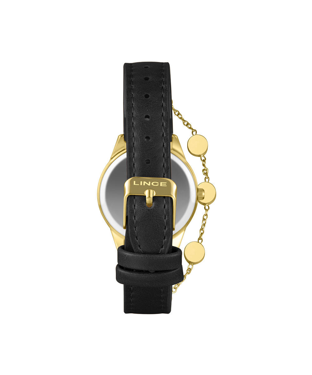 kit relógio feminino lince analógico lrc4876l34 s2px dourado