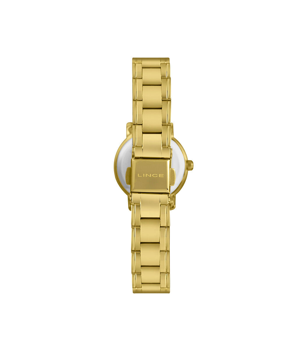kit relógio feminino lince analógico lrgh270l25 kahds2kx dourado
