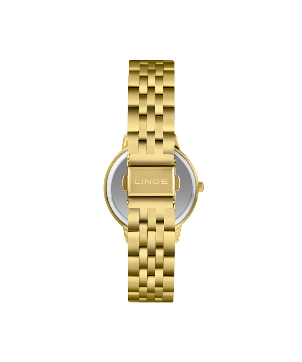 kit relógio feminino lince analógico lrgh015l36 k0loc2kx dourado