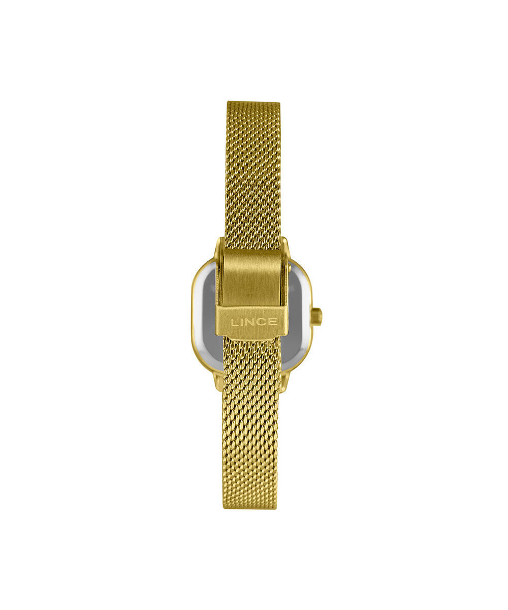 kit relógio feminino lince analógico lqgm083l23 k0lrc1kx dourado