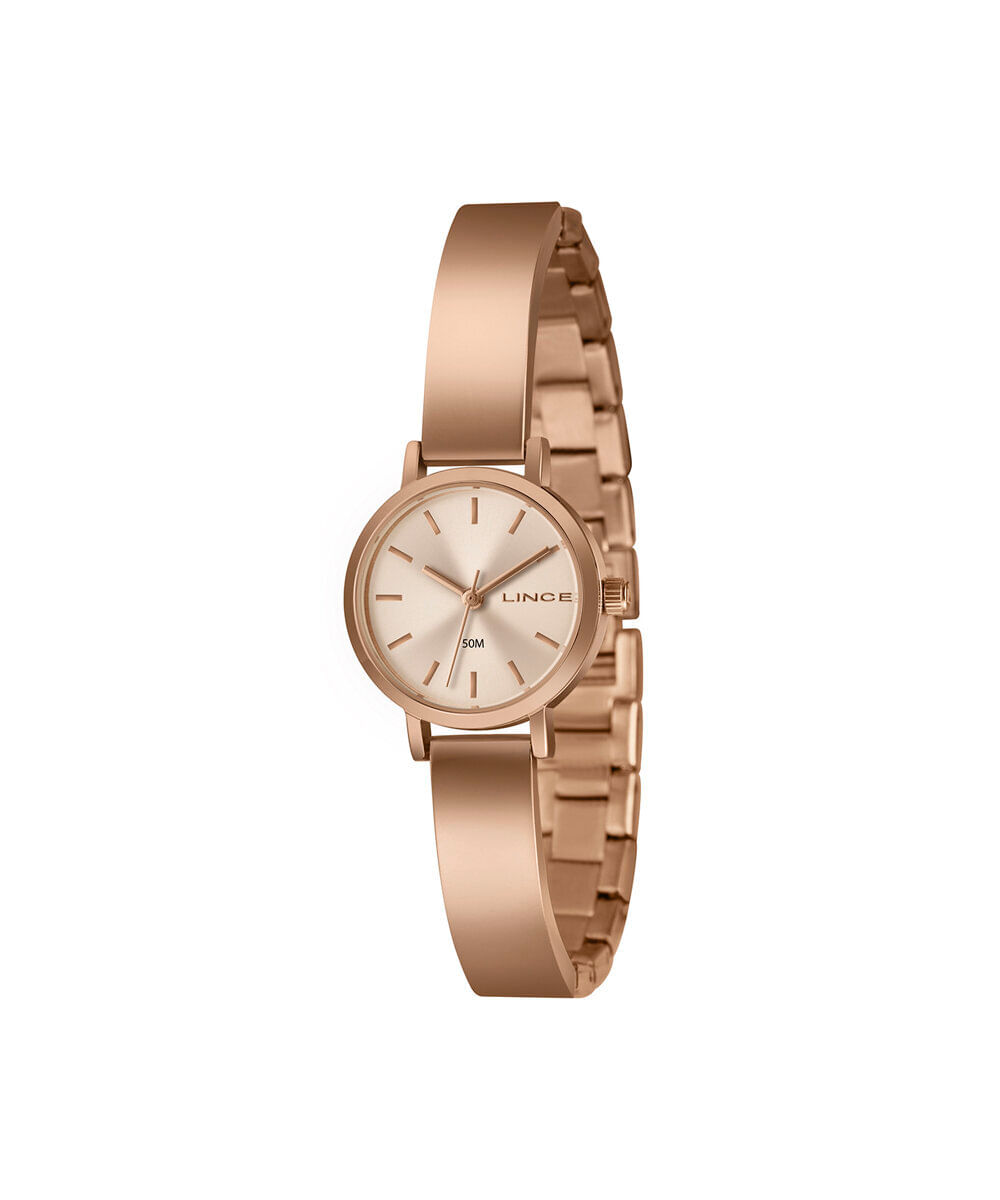relógio feminino lince analógico lrrh295l24 r1rx rosa