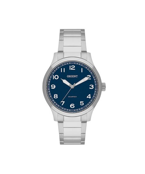 relógio masculino orient analógico mbss0018 d2sx prateado