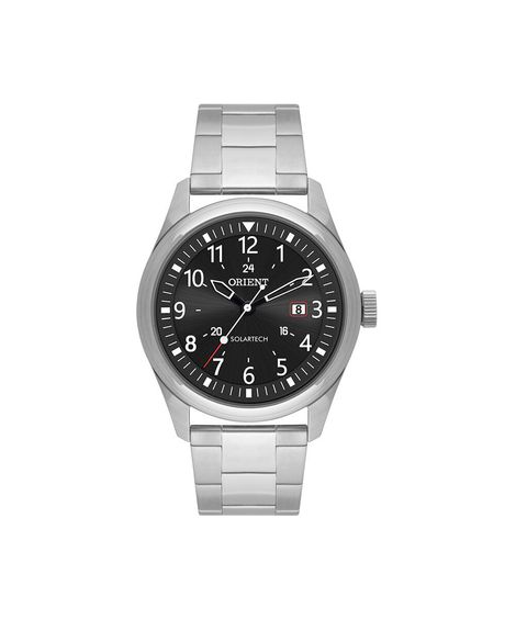relógio masculino orient analógico calendário mbss1446 p2sx prateado