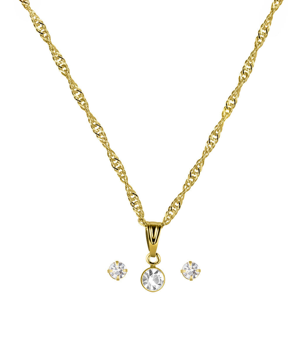 kit relógio feminino lince analógico lrgm070l30 kahfs2kx dourado