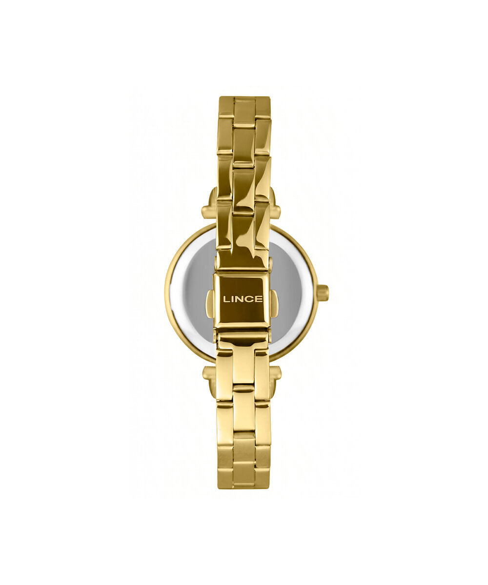 kit relógio feminino lince analógico lrgm081l30 kah6s2kx dourado