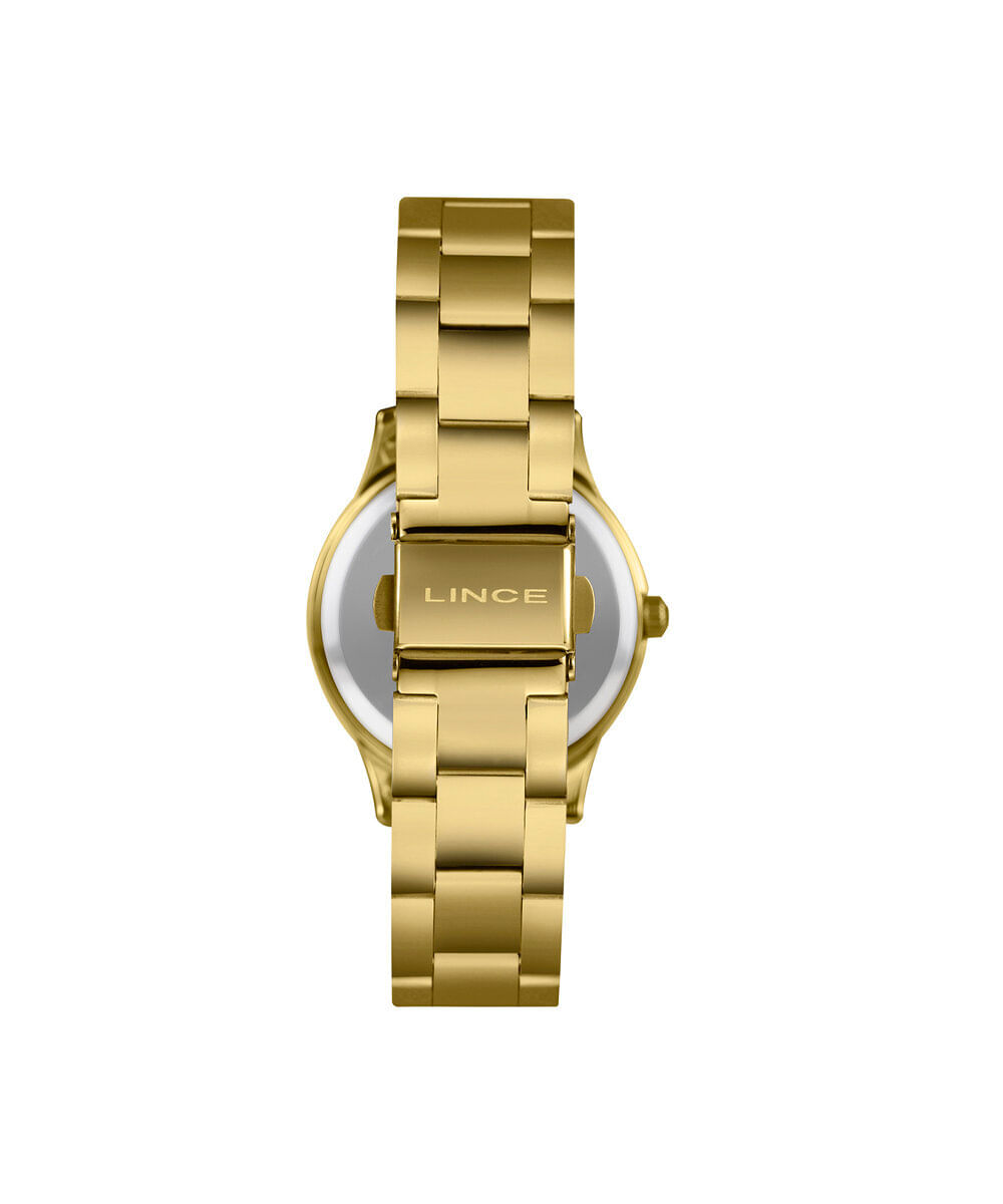 kit relógio feminino lince analógico lrgh016l34 k0lqc2kx dourado