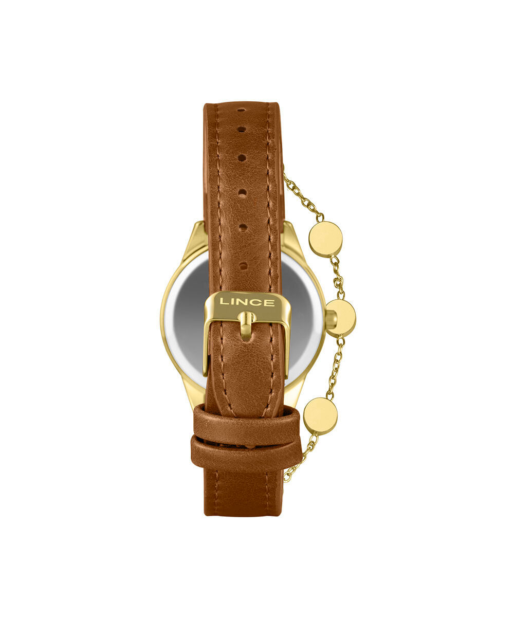 kit relógio feminino lince analógico lrc4876l34 c2mx dourado