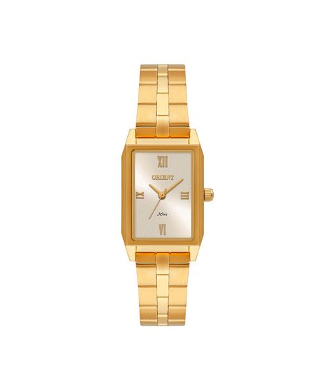 relógio feminino orient analógico lgss0074 c3kx dourado