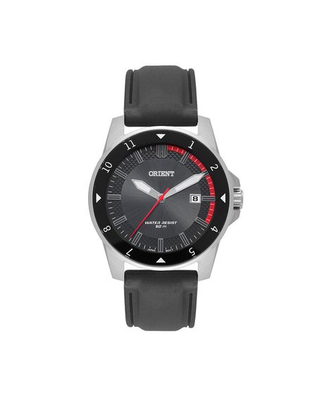 relógio masculino orient analógico calendário mbsp1039 p1px prateado