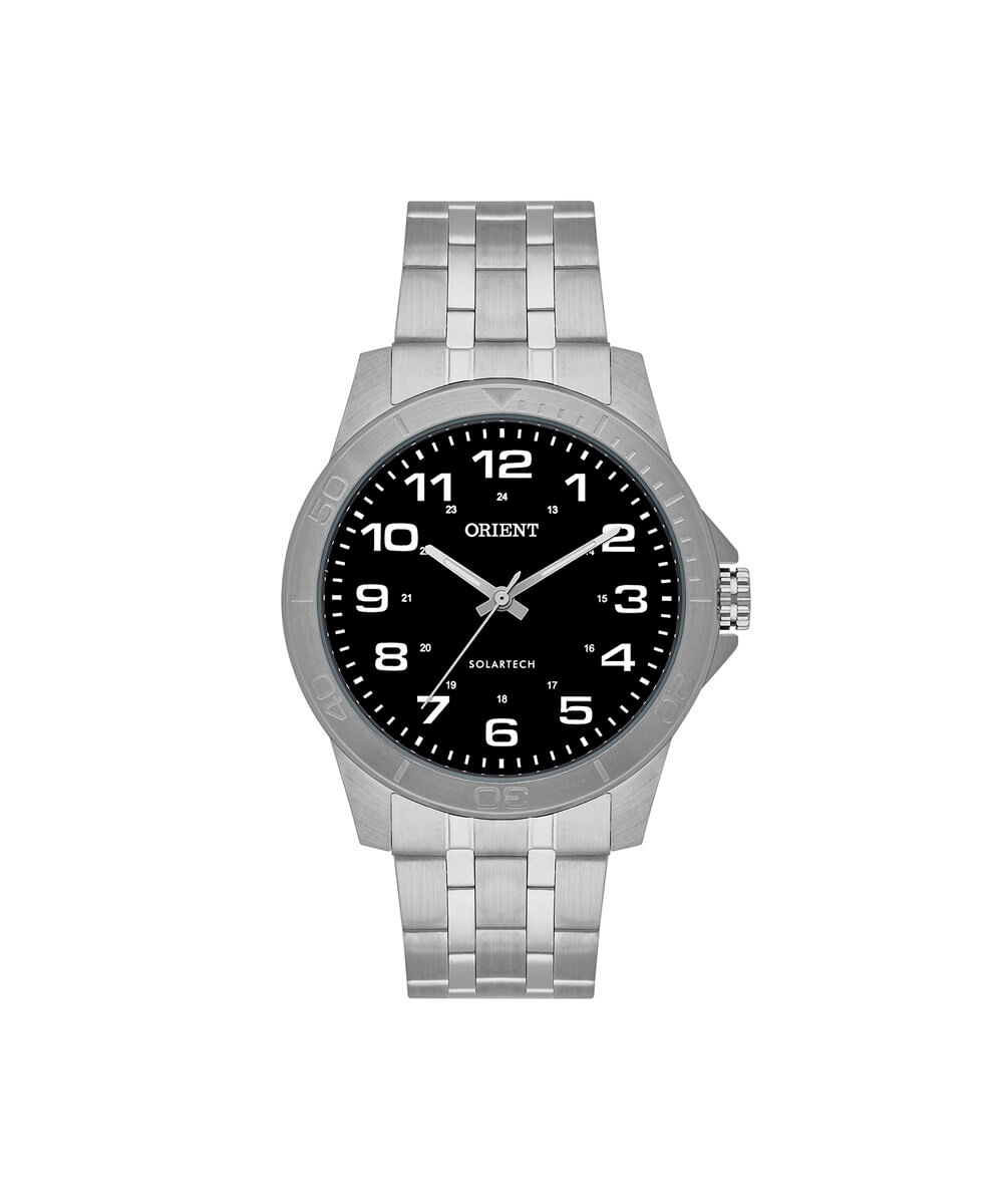 relógio masculino orient analógico mbss0020 p2sx prateado