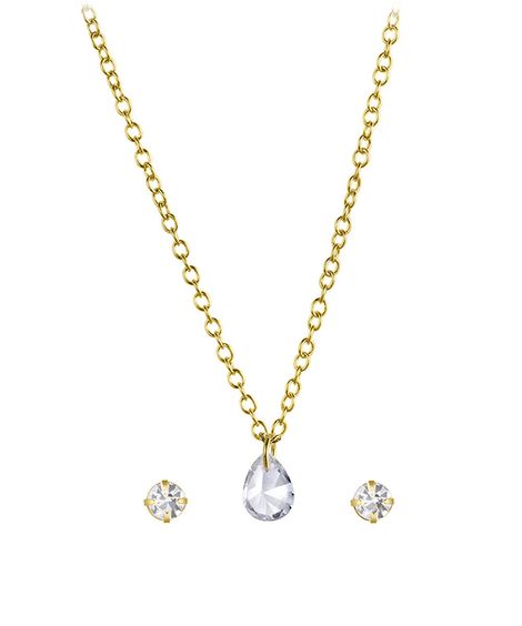 kit relógio feminino lince analógico lrgh002l30 kafss2kx dourado