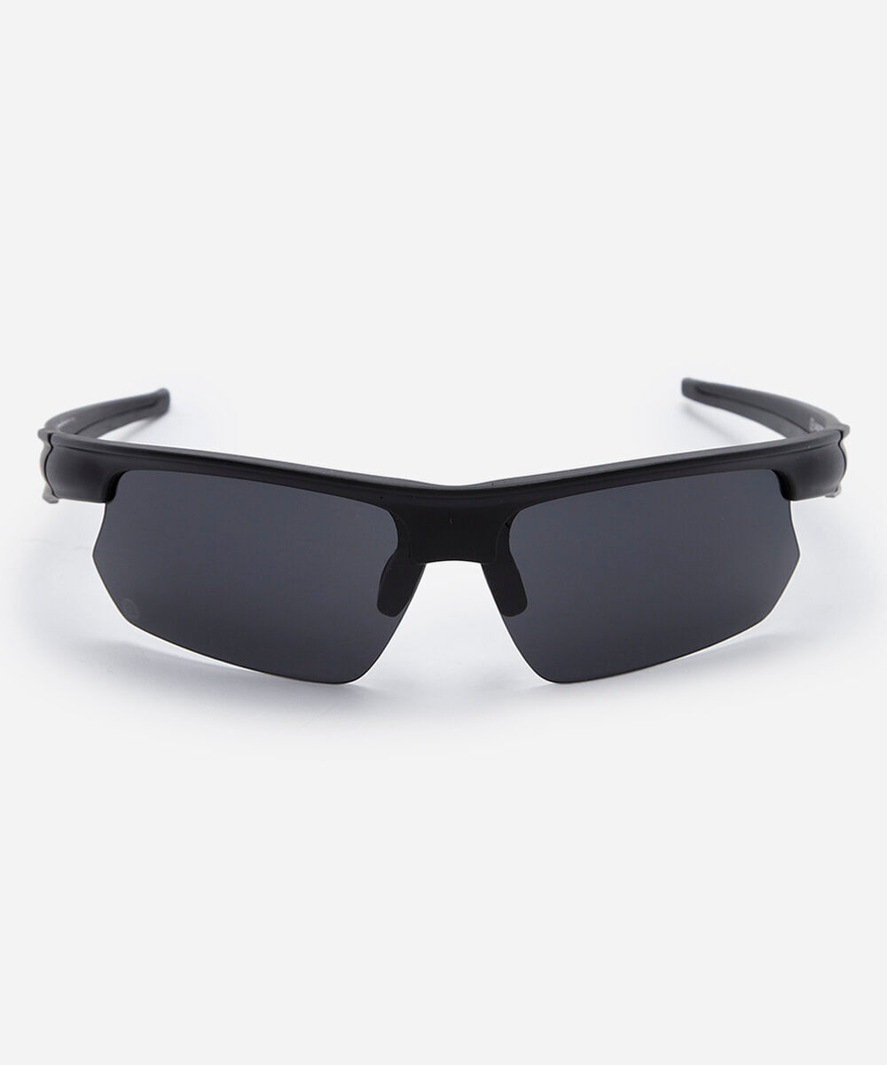 óculos de sol esportivo unissex de acetato preto