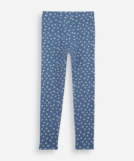 kit de 2 calças legging infantil de algodão colorido