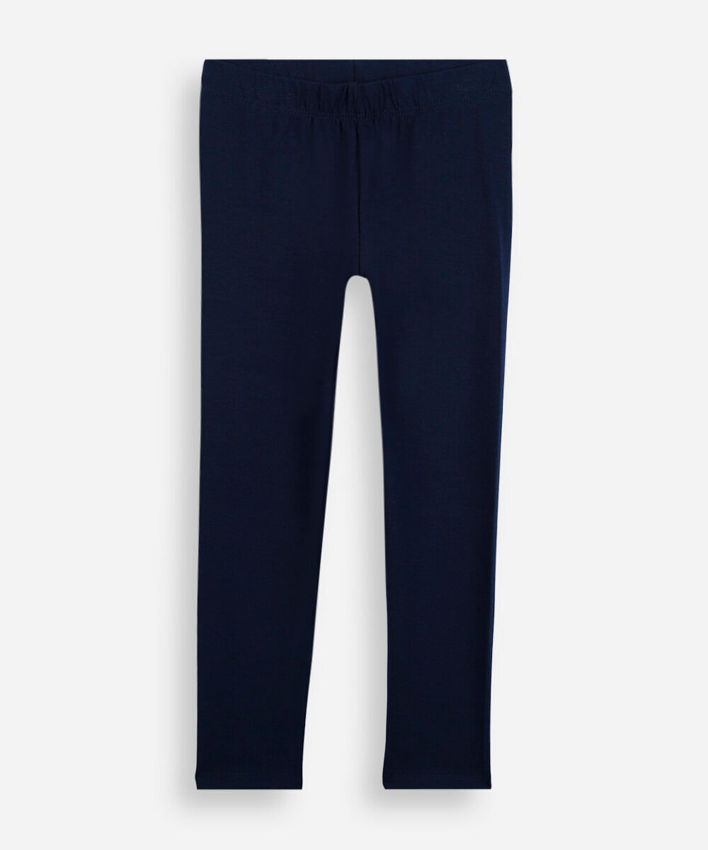 kit de 2 calças legging infantil de algodão colorido