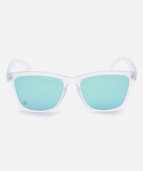 óculos de sol unissex quadrado de acetato transparente