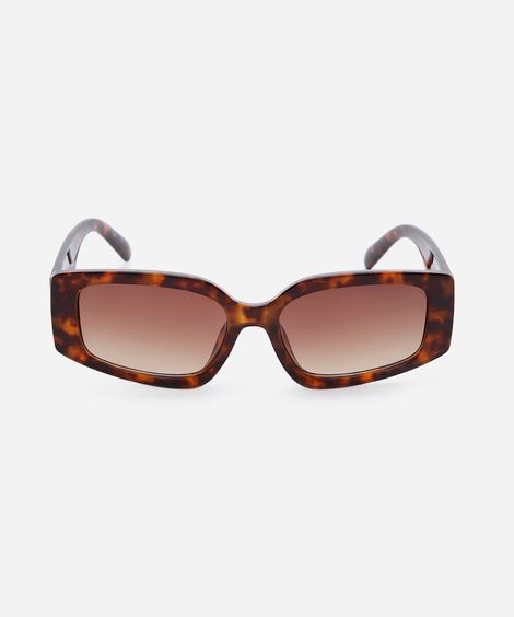 óculos de sol feminino quadrado de acetato tartaruga triton marrom