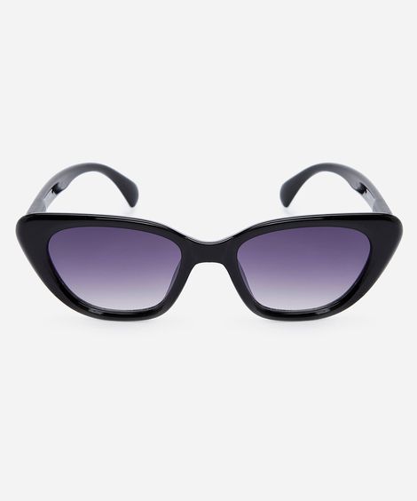 óculos de sol feminino gatinho de acetato triton preto