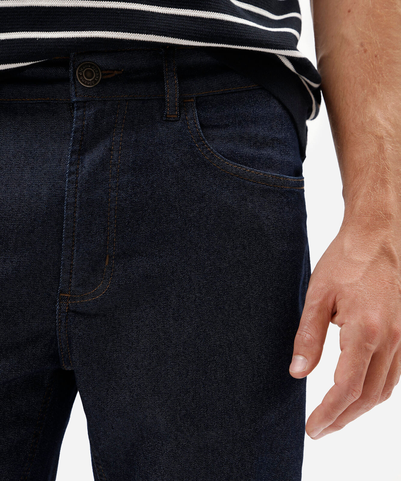 calça slim cropped  masculina jeans azul