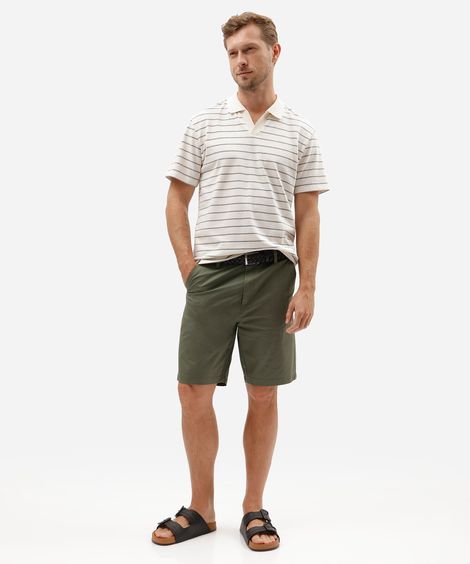 bermuda masculina reta chino verde