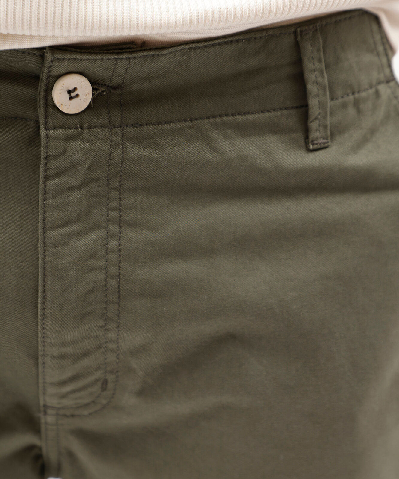 calça reta masculina de sarja verde