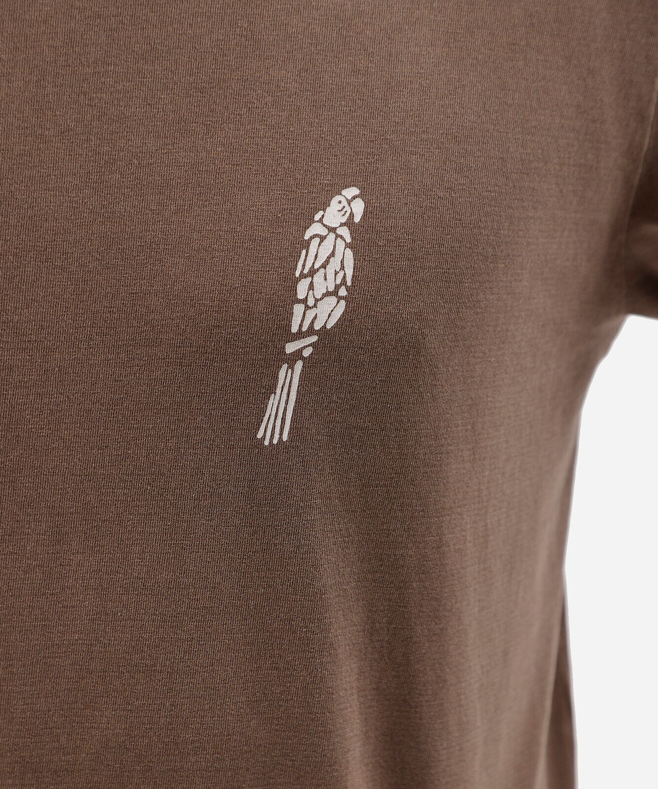 camiseta masculina de algodão brasilidades marrom