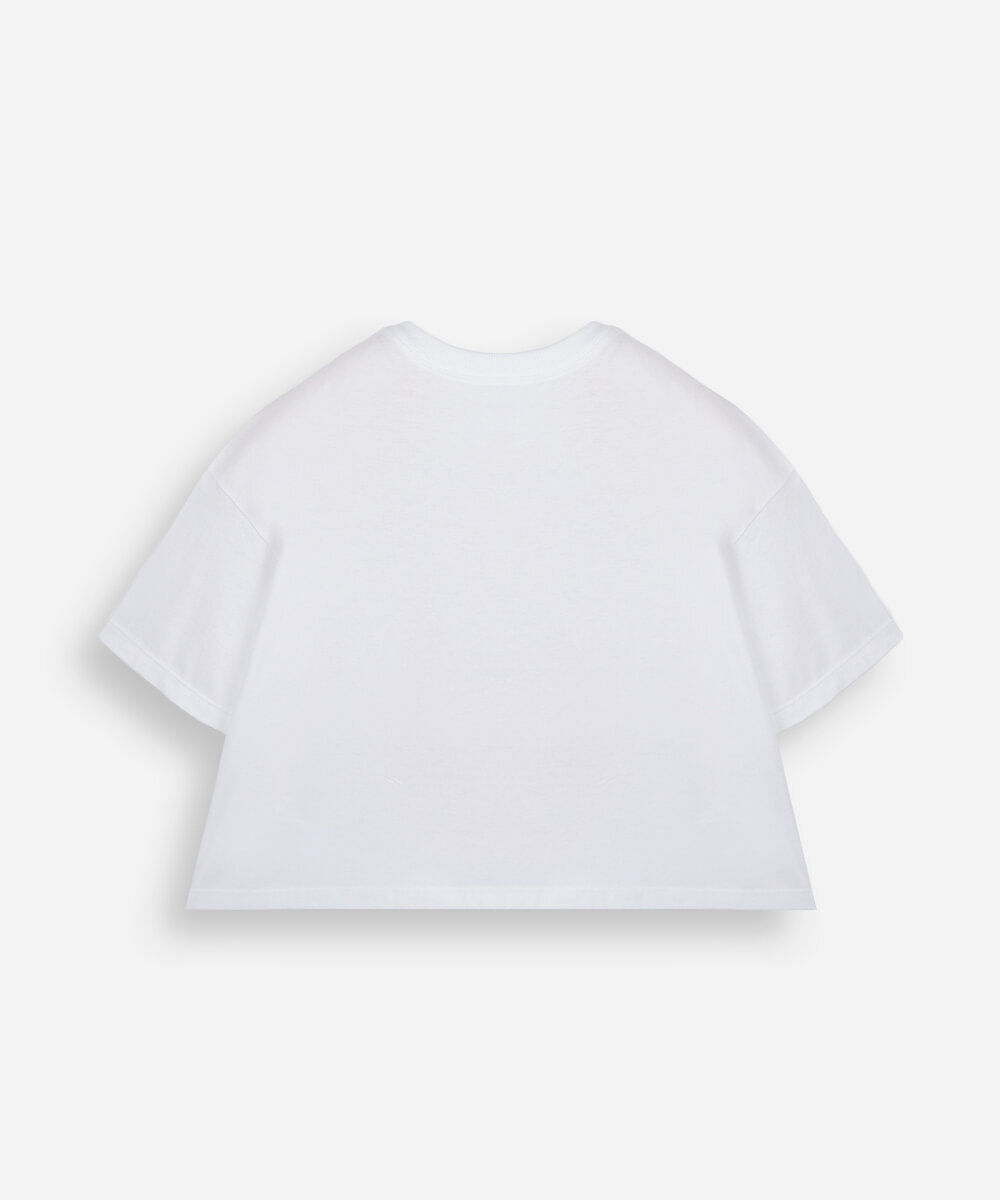 camiseta infantil de algodão capivara  mood off white