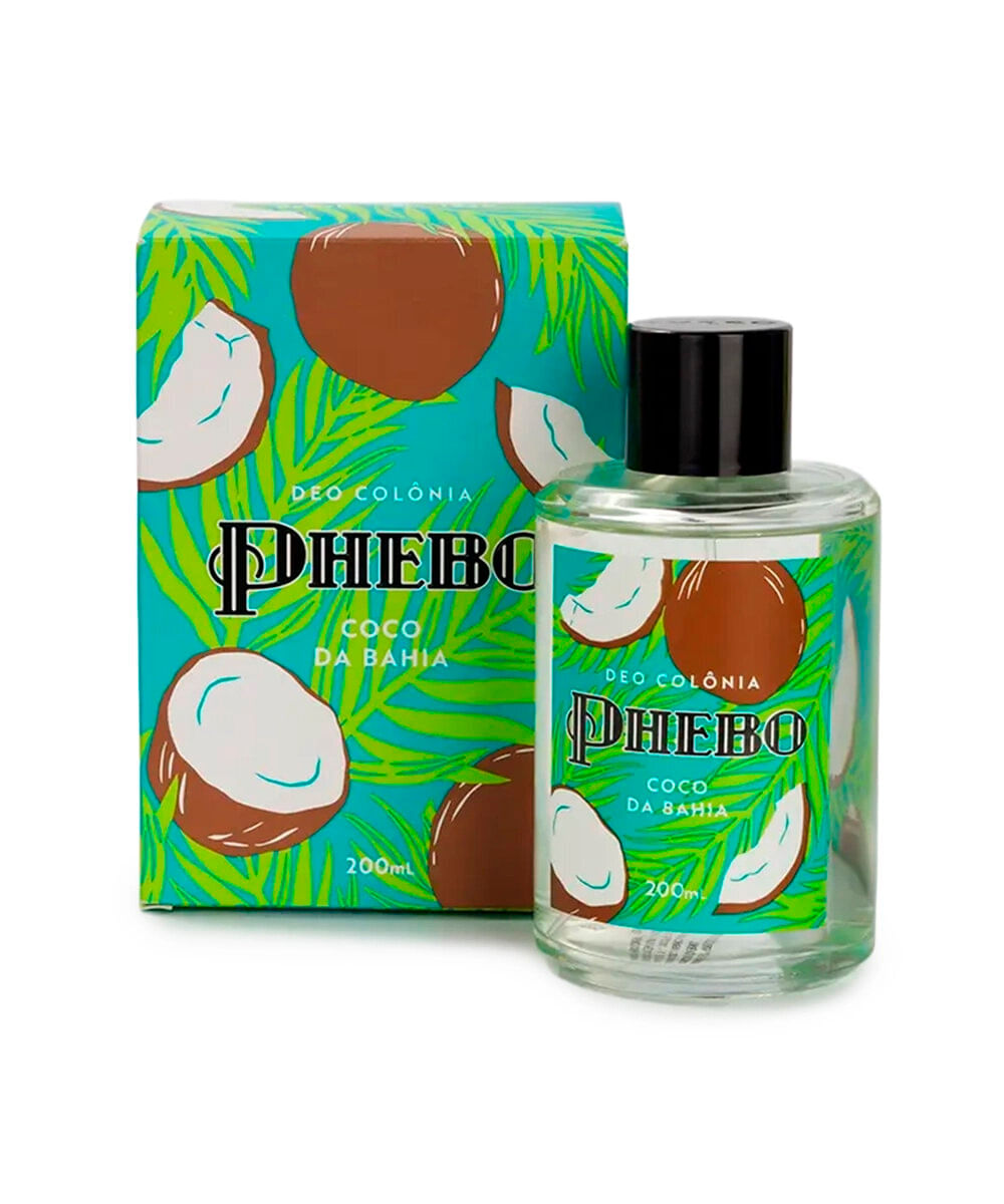 perfume unissex phebo colônia coco da bahia 200ml
