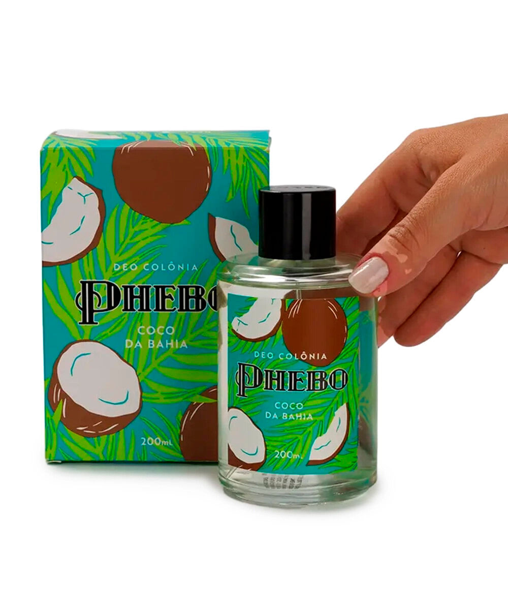 perfume unissex phebo colônia coco da bahia 200ml