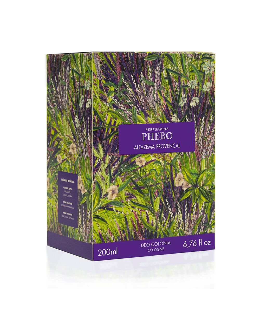 perfume unissex phebo colônia alfazema provençal 200ml