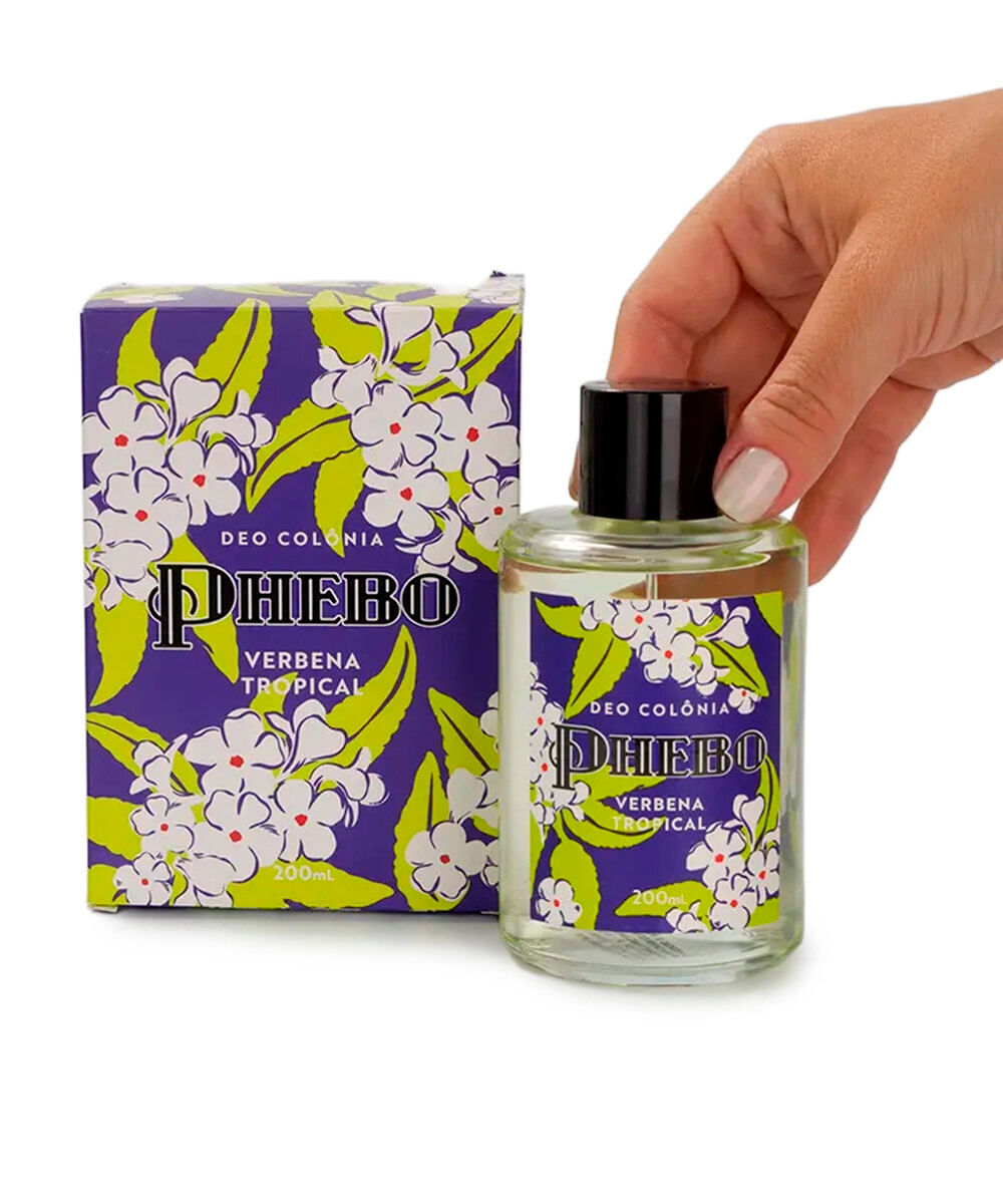 perfume unissex phebo colônia verbena tropical 200ml