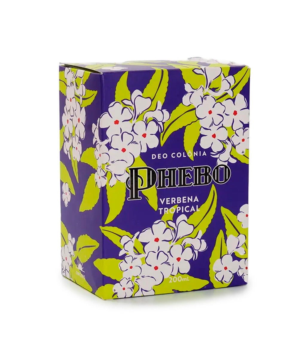 perfume unissex phebo colônia verbena tropical 200ml
