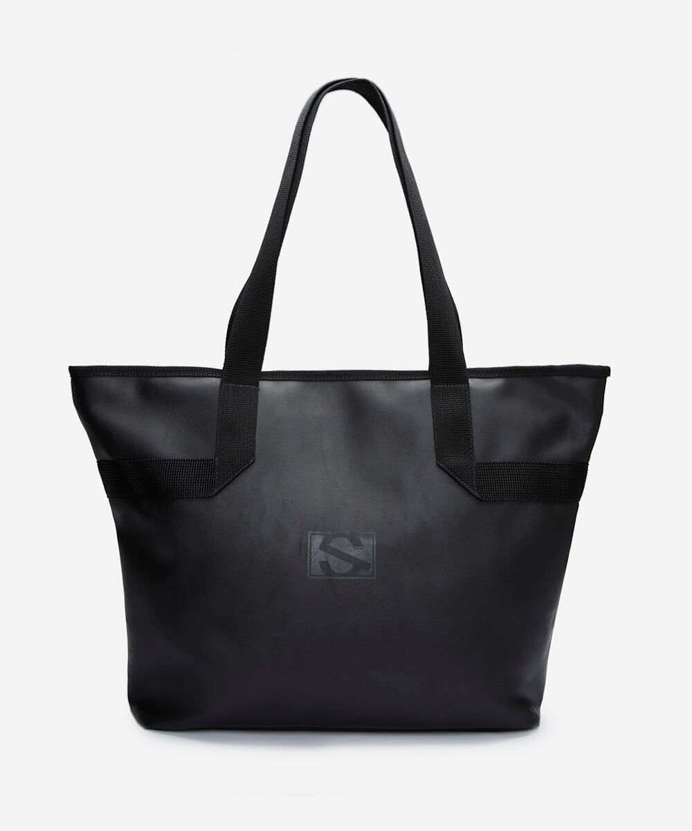 bolsa tote básica esportiva preta