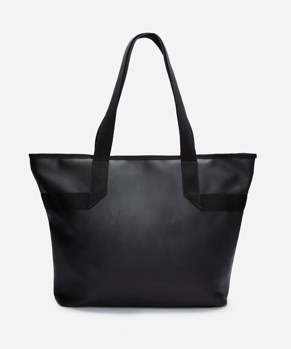 bolsa tote básica esportiva preta