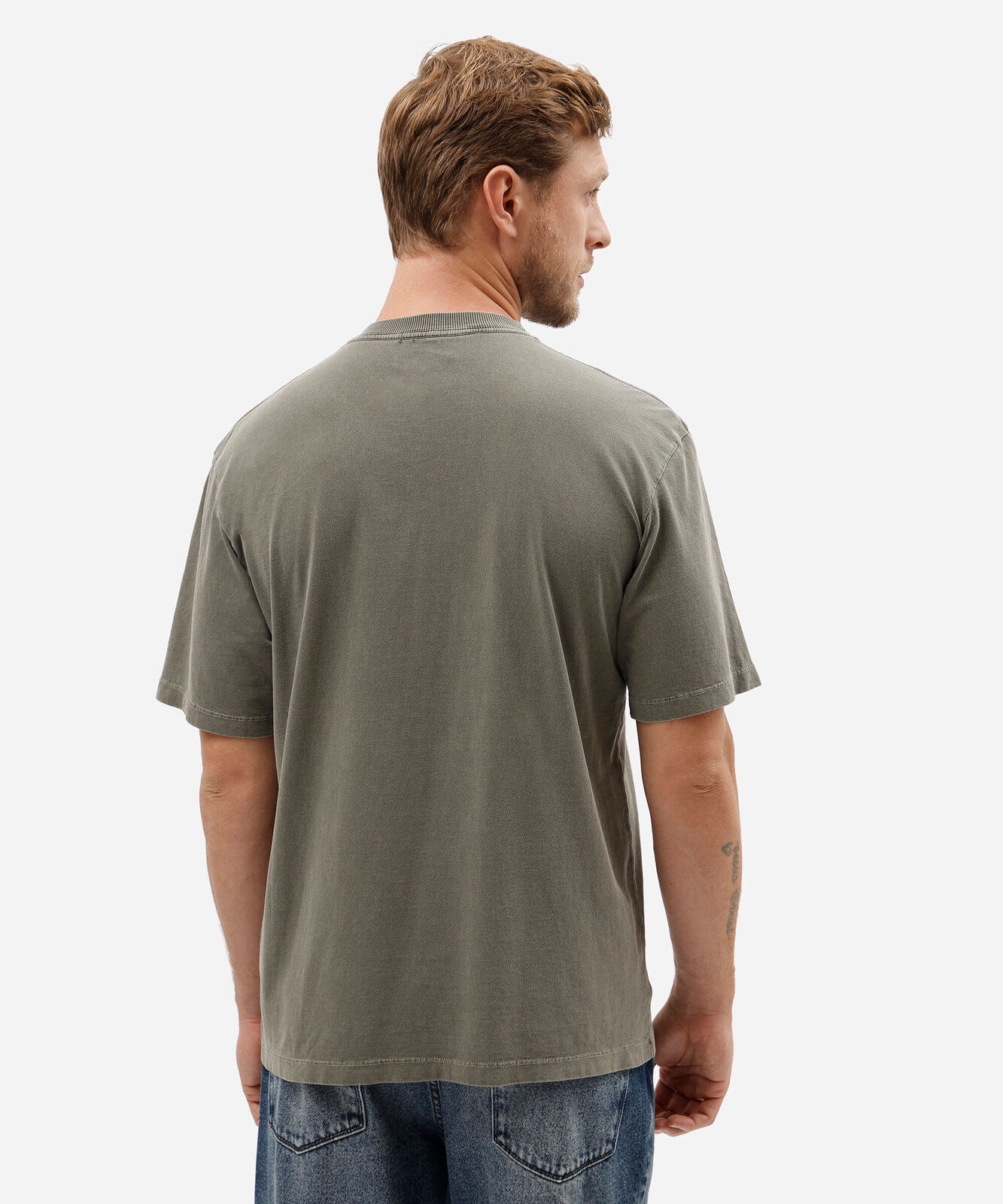 camiseta masculina relaxed de malhão rugby com estampa verde
