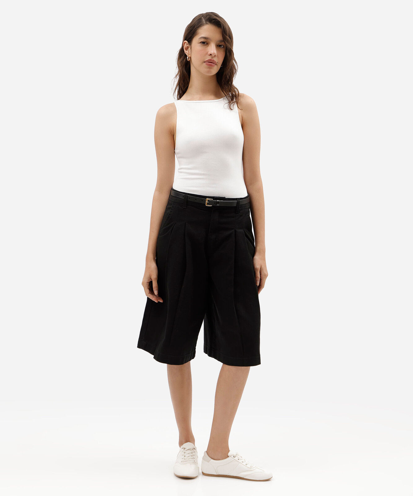 regata feminina de algodão decote canoa off white