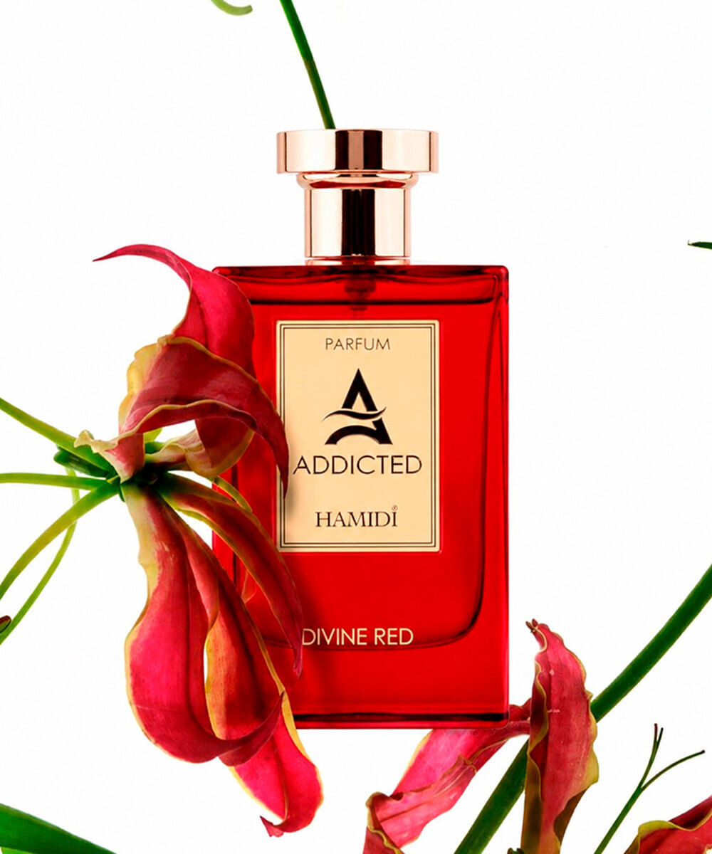perfume feminino hamidi eau de parfum addicted divine red 120ml