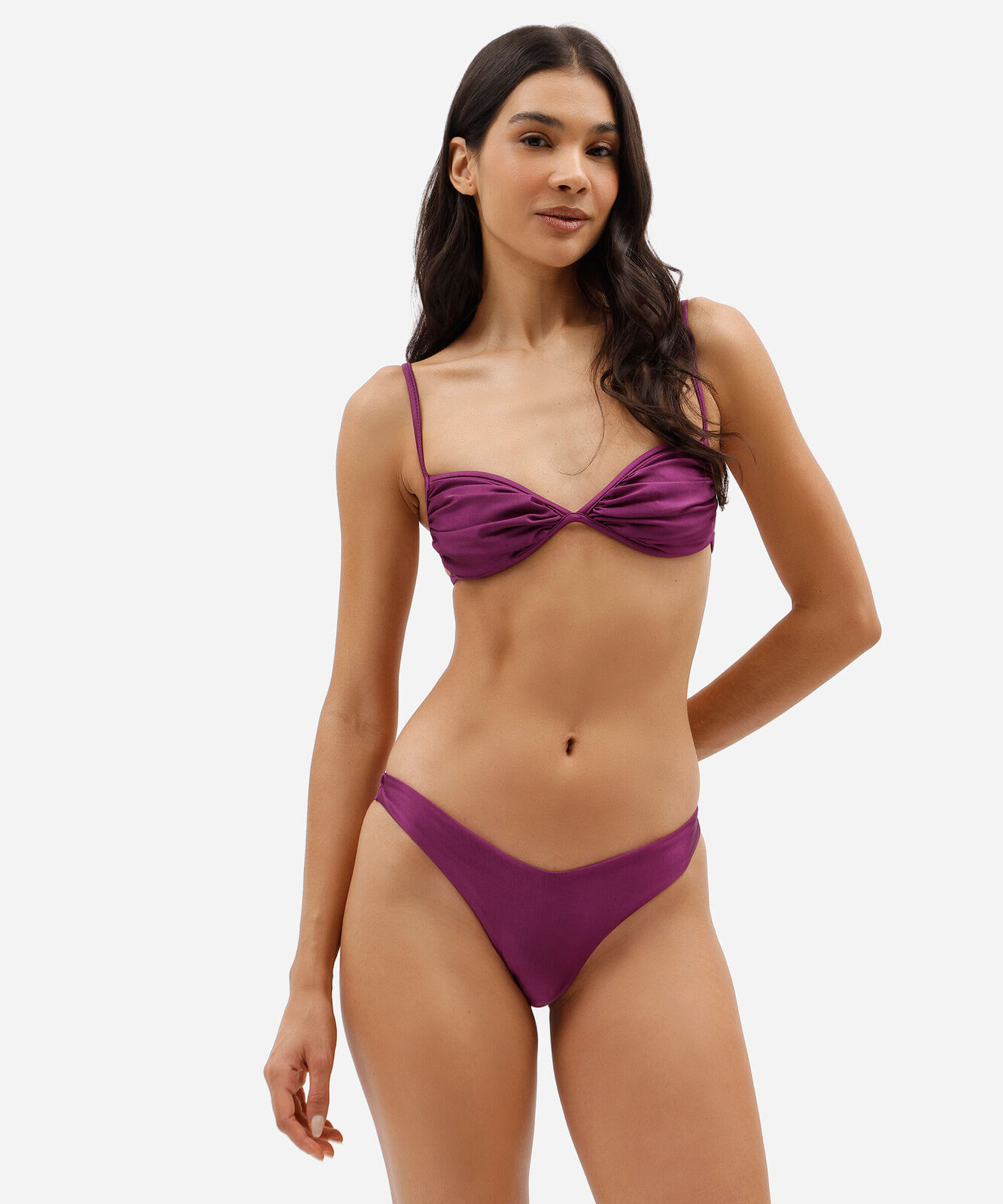 biquíni calcinha asa delta feminino fio dental  roxo