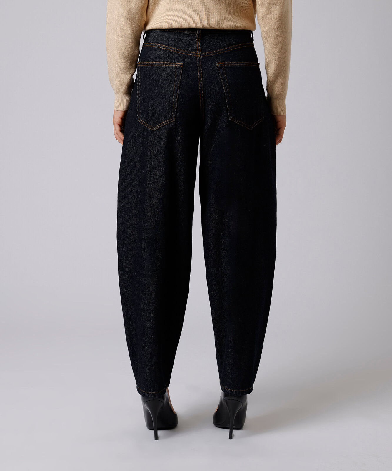 calça balloon feminina jeans madri raw mindset azul