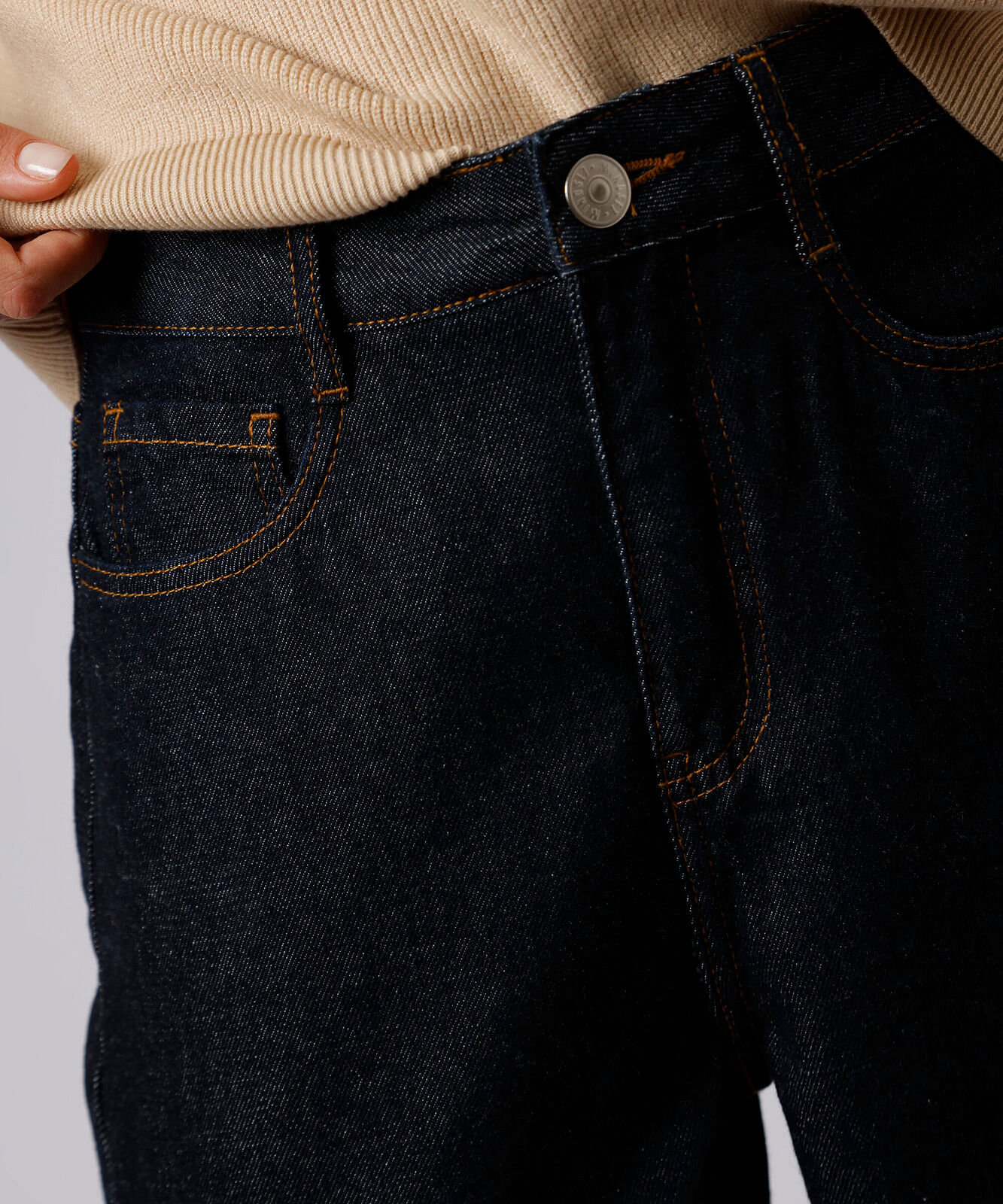 calça balloon feminina jeans madri raw mindset azul