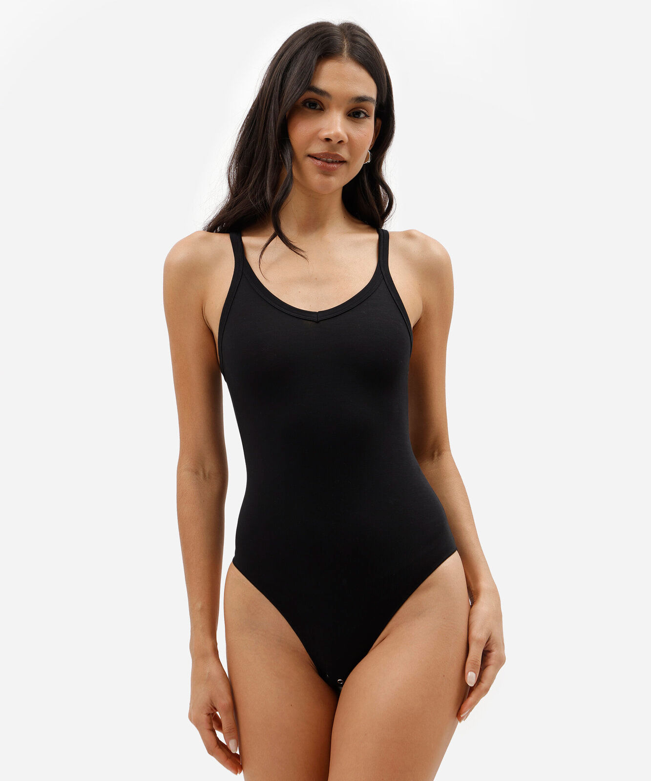 body alça fina feminino preto