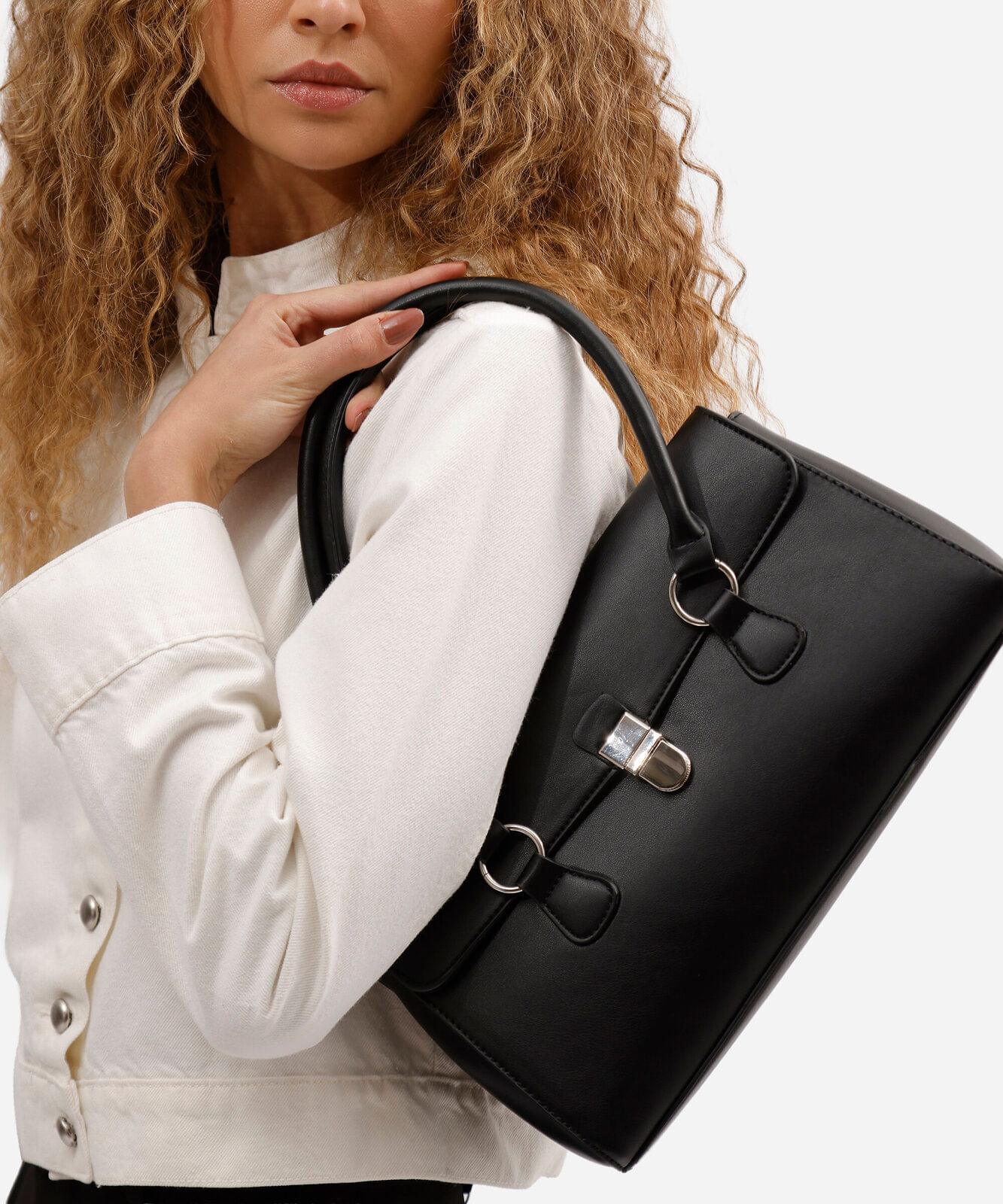 bolsa tote mini preto