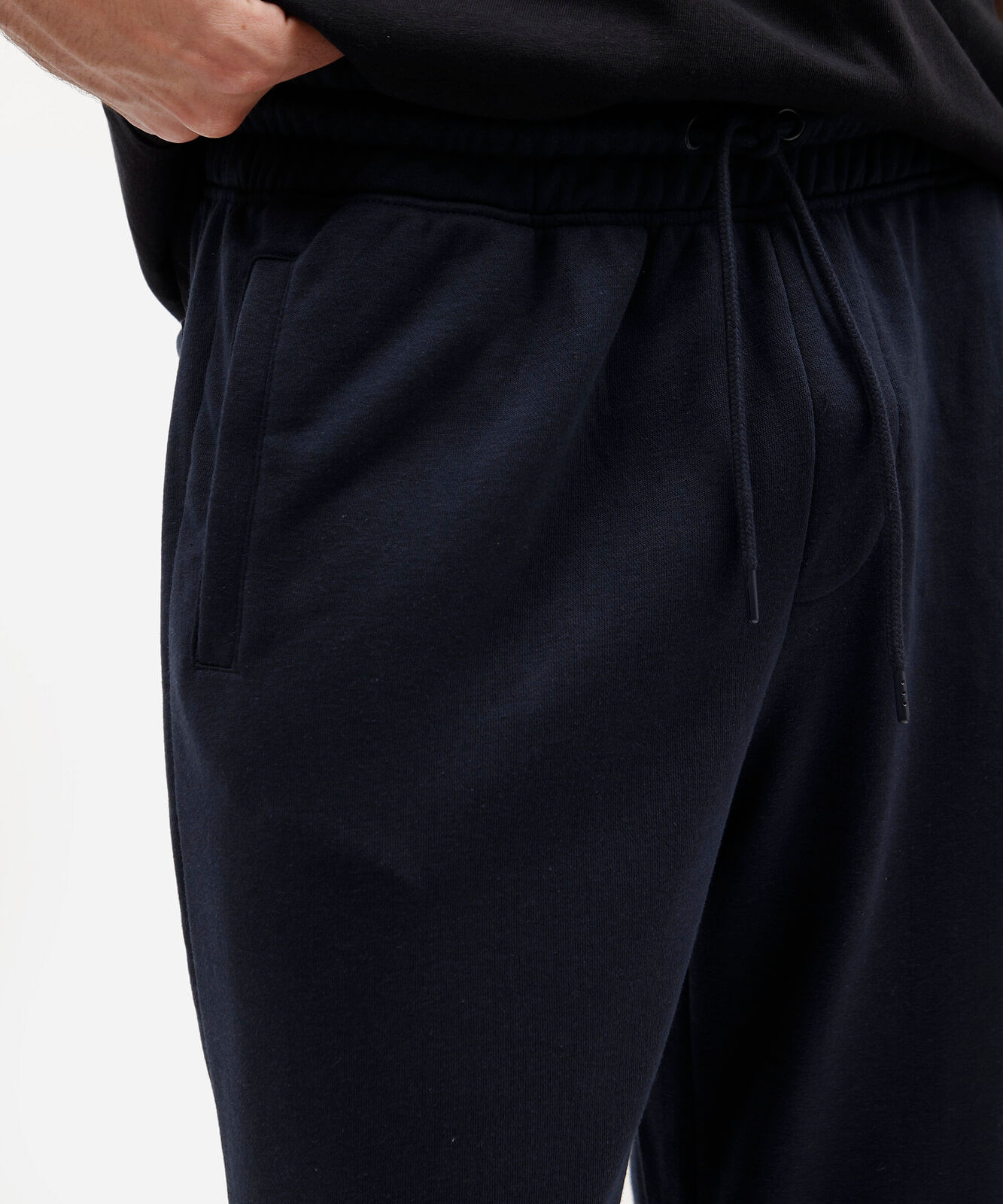calça masculina jogger moletom azul