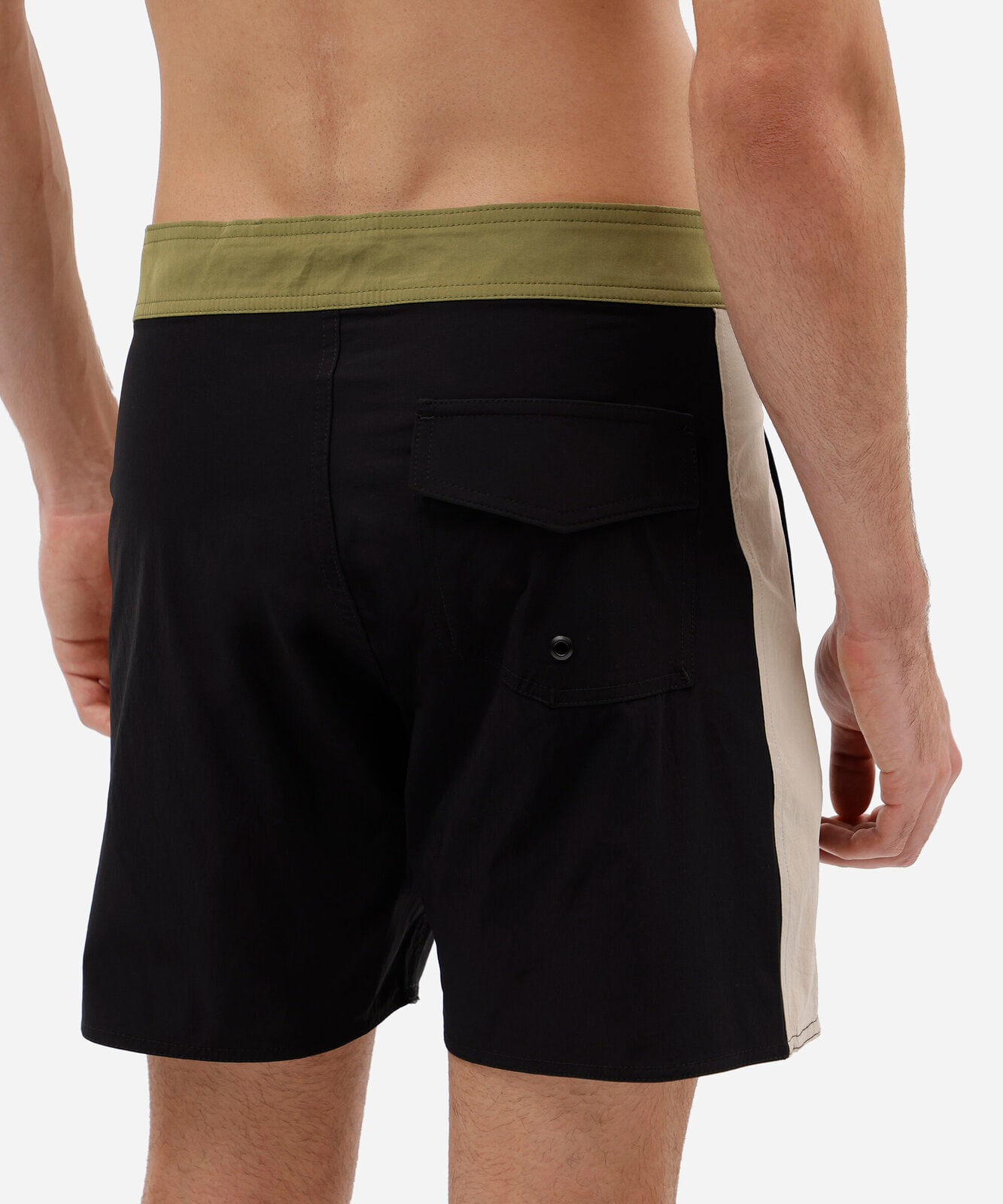 short boardshort masculino com recorte verde