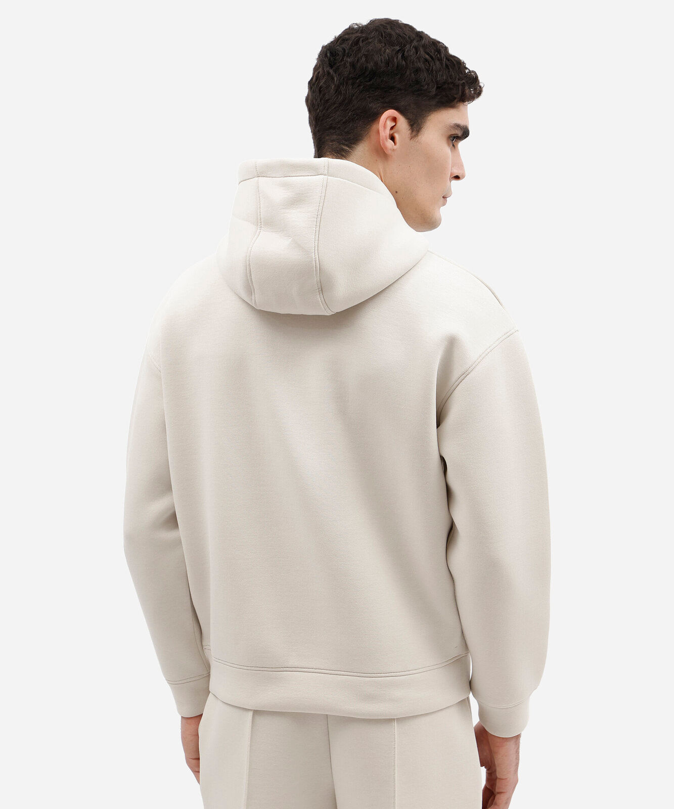 blusão masculino de moletom com capuz off white